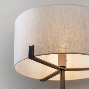 Gallery Direct Hayfield Floor Lamp BronzeNatural | Shackletons