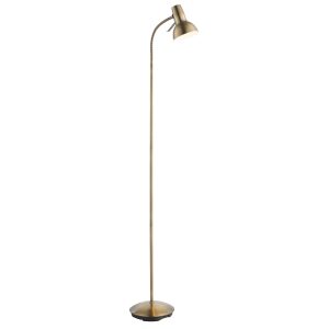 Gallery Direct Amalfi Floor Lamp Antique Brass | Shackletons