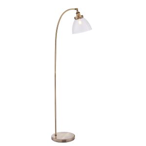 Gallery Direct Hansen Floor Lamp Antique Brass | Shackletons