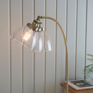 Gallery Direct Hansen Floor Lamp Antique Brass | Shackletons