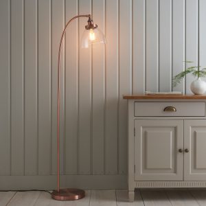 Gallery Direct Hansen Floor Lamp Aged Copper | Shackletons