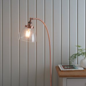 Gallery Direct Hansen Floor Lamp Aged Copper | Shackletons