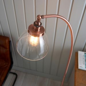 Gallery Direct Hansen Floor Lamp Aged Copper | Shackletons