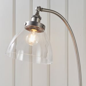 Gallery Direct Hansen 1 Floor Light Brushed Silver | Shackletons