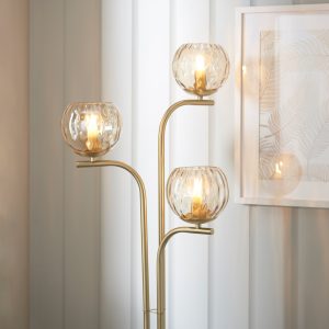 Gallery Direct Dimple 3 Floor Light | Shackletons