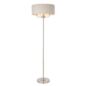 Gallery Direct Highclere 3 Floor Light Chrome Natural | Shackletons