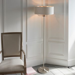 Gallery Direct Highclere 3 Floor Light Chrome Natural | Shackletons