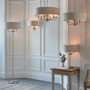 Gallery Direct Highclere 3 Floor Light Chrome Natural | Shackletons