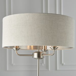 Gallery Direct Highclere 3 Floor Light Chrome Natural | Shackletons