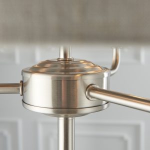 Gallery Direct Highclere 3 Floor Light Chrome Natural | Shackletons