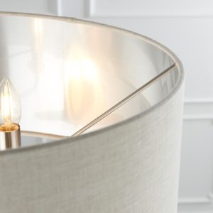 Gallery Direct Highclere 3 Floor Light Chrome Natural | Shackletons