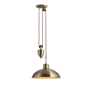 Gallery Direct Polka Pendant Light Antique Brass | Shackletons