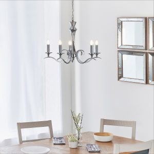 Gallery Direct Kora 5 Pendant Light Chrome | Shackletons