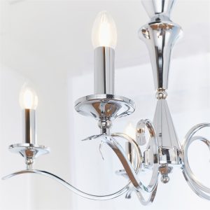 Gallery Direct Kora 5 Pendant Light Chrome | Shackletons