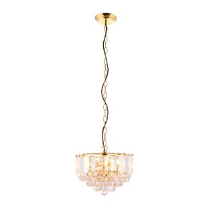 Gallery Direct Fargo 3 Pendant Light Brass 305mm | Shackletons