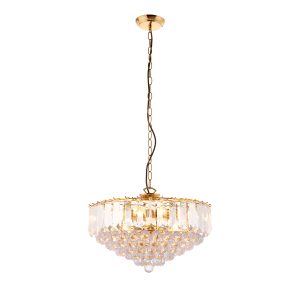 Gallery Direct Fargo 6 Pendant Light Brass | Shackletons