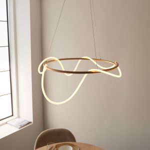 Gallery Direct Attalea 1 Pendant Light 500 1750x740x740mm | Shackletons