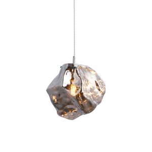 Gallery Direct Rock 1 Pendant Light Chrome | Shackletons