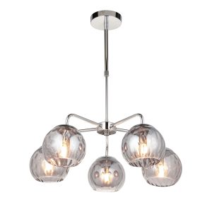 Gallery Direct Dimple 5 Pendant Light Chrome | Shackletons