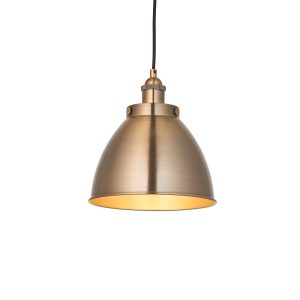 Gallery Direct Franklin Pendant Light Antique Brass 400x1460mm | Shackletons