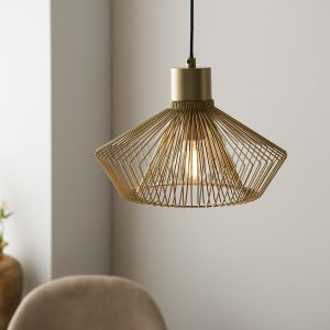 Gallery Direct Kimberley Pendant Light Metalic Gold | Shackletons