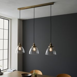 Gallery Direct Hansen 3 Pendant Light Antique Brass | Shackletons