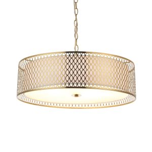 Gallery Direct Cordero Pendant Light GoldWhite | Shackletons