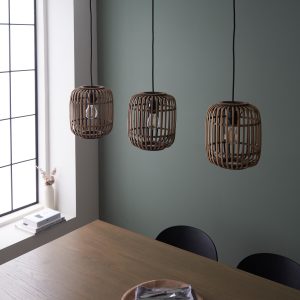 Gallery Direct Mathias 3 Pendant Light Natural Bamboo | Shackletons