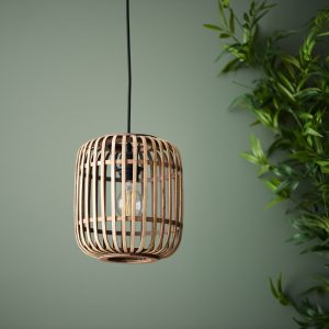 Gallery Direct Mathias 1 Pendant Light Natural Bamboo | Shackletons