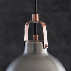 Gallery Direct Lazenby Pendant Light Aged Pewter | Shackletons