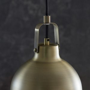 Gallery Direct Lazenby Pendant Light Antique Brass | Shackletons