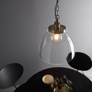 Gallery Direct Hansen Grand 1 Pendant Light Antique Brass | Shackletons