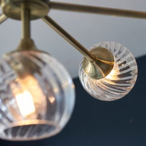 Gallery Direct Allegra 8 Pendant Light Antique Brass | Shackletons