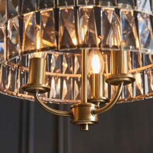 Gallery Direct Clifton 3 Pendant Light Antique Brass | Shackletons