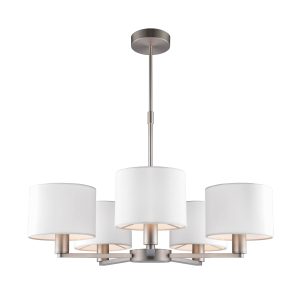 Gallery Direct Daley 5 Pendant Matt Nickel | Shackletons