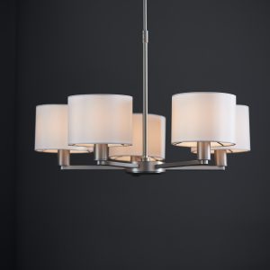 Gallery Direct Daley 5 Pendant Matt Nickel | Shackletons