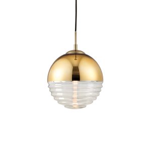 Gallery Direct Paloma Pendant Light Gold Tinted | Shackletons