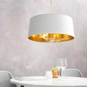 Gallery Direct Harvey 1 Pendant Light Brushed Gold | Shackletons