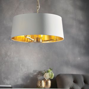 Gallery Direct Harvey 1 Pendant Light Brushed Gold | Shackletons