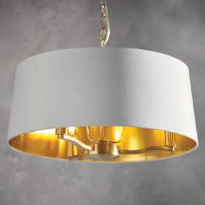 Gallery Direct Harvey 1 Pendant Light Brushed Gold | Shackletons