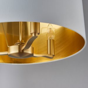 Gallery Direct Harvey 1 Pendant Light Brushed Gold | Shackletons