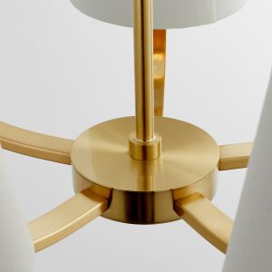 Gallery Direct Harvey 5 Pendant Light Brushed Gold | Shackletons