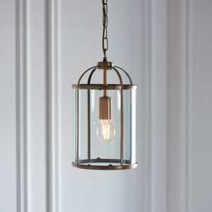 Gallery Direct Lambeth Pendant Light Antique Brass | Shackletons