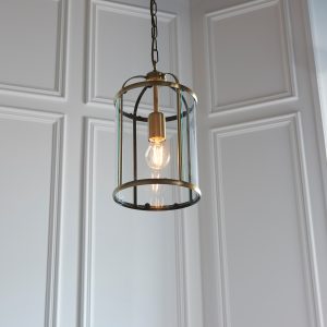 Gallery Direct Lambeth Pendant Light Antique Brass | Shackletons