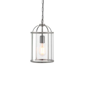 Gallery Direct Lambeth Pendant Light Satin Nickel | Shackletons