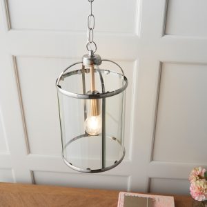 Gallery Direct Lambeth Pendant Light Satin Nickel | Shackletons