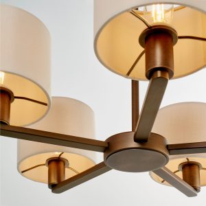 Gallery Direct Daley 5 Pendant Antique Bronze | Shackletons