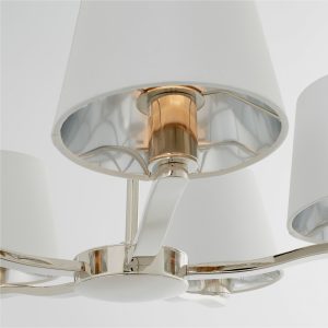 Gallery Direct Harvey 5 Pendant Light Bright Nickel | Shackletons