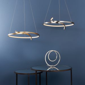 Gallery Direct Rafe Pendant Light Satin Nickel | Shackletons