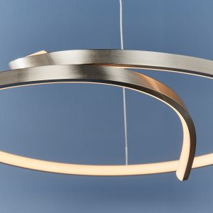 Gallery Direct Rafe Pendant Light Satin Nickel | Shackletons